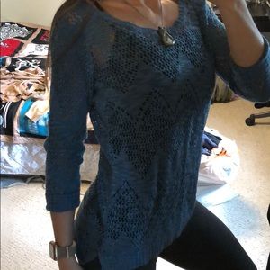 Blue Knitted Sweater